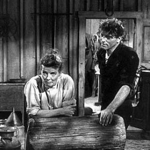 82933 Katharine Hepburn and Burt Lancaster in The Rainmaker 1956 Paramount
