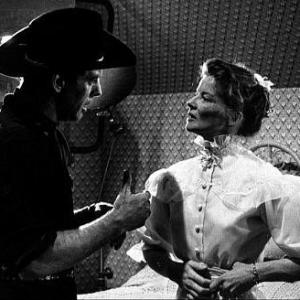 82936 Katharine Hepburn and Burt Lancaster in The Rainmaker 1956 Paramount  1978 Bill Avery MPTV