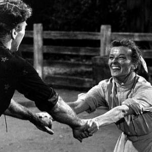 82937 Katharine Hepburn and Burt Lancaster in The Rainmaker 1956 Paramount  1978 Bill Avery MPTV