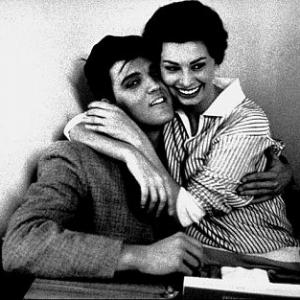 Sophia Loren and Elvis Presley