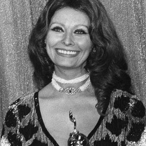 Sophia Loren at the Golden Globe Awards