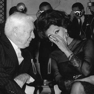 Sophia Loren with Charlie Chaplin 1965