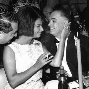 Sophia Loren with husband Carlo Ponti, 1962.