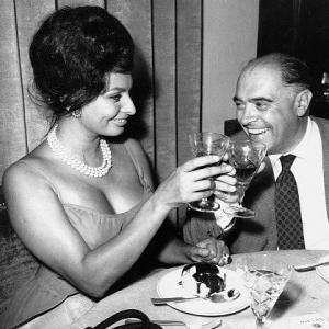 Sophia Loren and her husband, producer Carlo ponti, 1961.