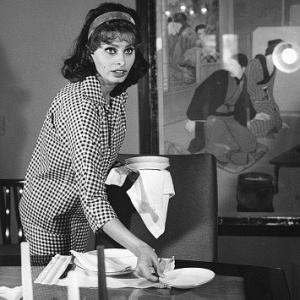 Sophia Loren at home c 1960