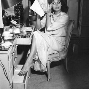 Sophia Loren at home c 1960