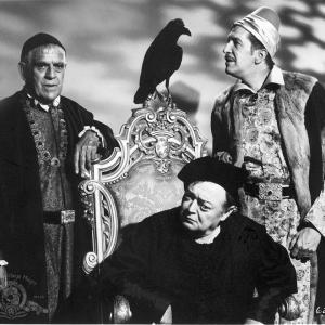 Still of Peter Lorre, Boris Karloff and Vincent Price in The Raven (1963)