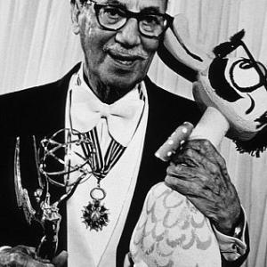 Groucho Marx holding his Emmy award, 1977. Vintage silver gelatin, 13x8.5, mounted on 20x16 archival board, signed. $900 © 1978 Ulvis Alberts MPTV