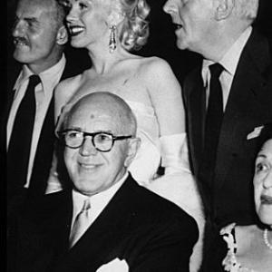 M. Monroe, Darryl Zanuck, Jimmy McHugh, Walter Winchell & Louella Parsons at Ciros Nightclub. 1953
