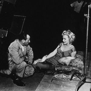 M Monroe filming Niagra  1953