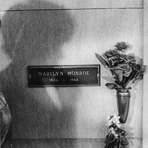 The shadow upon Marilyn Monroe's gravesite.