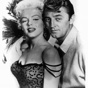 Still of Robert Mitchum Marilyn Monroe and Arthur Shields in River of No Return 1954