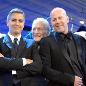 Paul Newman George Clooney and Bruce Willis