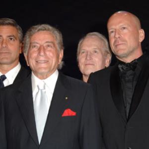 Paul Newman, George Clooney, Bruce Willis and Tony Bennett