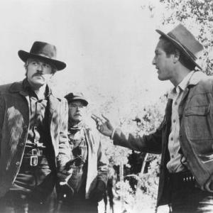 l to r Robert Redford Don Keefer and Paul Newman