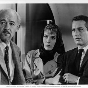 Still of Paul Newman Julie Andrews and David Opatoshu in Torn Curtain 1966