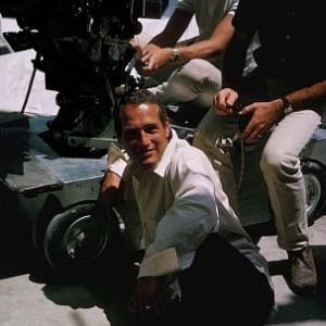 Harper Paul Newman on the set 1966 Warner Brothers