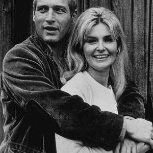 Paul Newman & Joanne Woodward off set of 