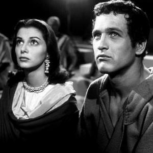 Paul Newman with Pier Angeli in The Silver Chalice 1954 Warner Brothers