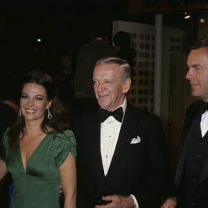 Robert Wagner with David Niven, Natalie Wood and Fred Astaire circa 1970s