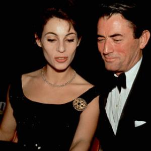 Gregory Peck and his wife Veronique Passani Circa 1958
