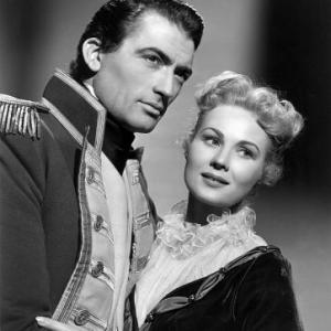Gregory Peck, and Virginia Mayo 