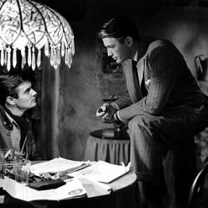 The Paradine Case Louis Jourdan and Gregory Peck 1947