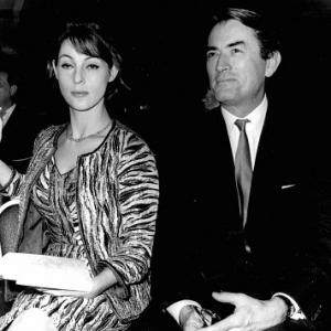 Gregory Peck and his wife Veronique Passani c 1967