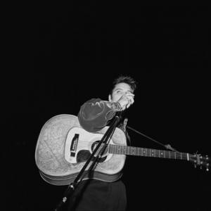 Elvis Presley performing in Tupelo, Mississippi