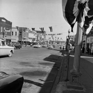 Tupelo, Mississippi street welcoming Elvis Presley home