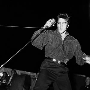 Elvis Presley performing in Tupelo Mississippi