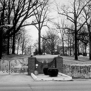 Elvis Presley's home, Graceland, in Memphis, Tennessee, 2/10/75.