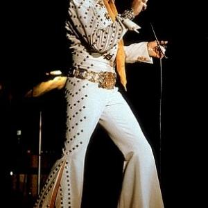 Elvis Presley performing in Las Vegas circa 1975