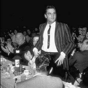 Elvis Presley at the Moulin Rouge in Hollywood, circa 1964.