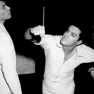 Elvis Presley and Alejandro Rey in 
