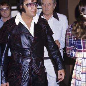 Elvis Presley with Red West and father Vernon circa 1970s
