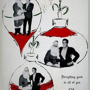 Elvis Presley and The Colonel Christmas Card, circa 1963.