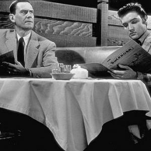 Elvis Presley and Wendell Corey in Loving You Paramount 1957