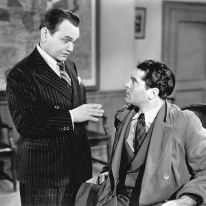 Still of Edward G Robinson and Francis Lederer in Confessions of a Nazi Spy 1939