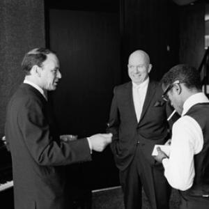 Sammy Davis Jr., Jimmy Van Heusen and Frank Sinatra on Sammy's wedding day