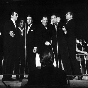 Frank Sinatra and the Rat Pack performing at the Sands Hotel Las Vegas 1960 Modern silver gelatin 95x12 signed 750  1978 Bob Willoughby MPTV