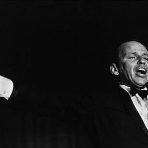 Frank Sinatra performing at the Sands Hotel, Las Vegas, 1964. Modern silver gelatin, 11x14, stamped. $600 © 1978 David Sutton MPTV