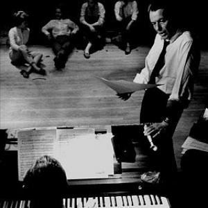 Frank Sinatra rehearsing for his performance at the Sands Hotel, Las Vegas, 1960. Modern silver gelatin, 16x12, signed. $1100 © 1978 Bob Willoughby MPTV