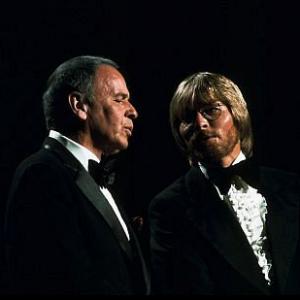 Frank Sinatra and John Denver perform for Sinatra and Friends television special 1977 ABC  1978 Bud Gray