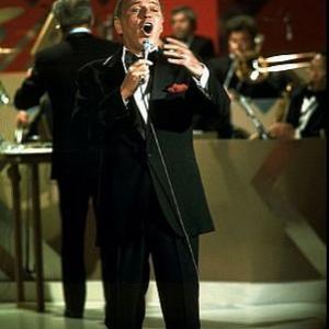 Frank Sinatra performs on 