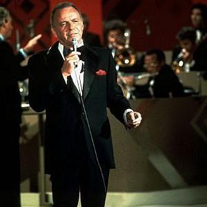 Frank Sinatra performs on 