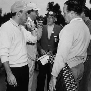 Frank Sinatra  Dean Martin Bob Hope at a golf Tournament