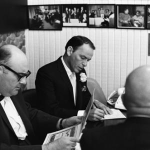 Frank Sinatra and the rabbi at Sammy Davis Jrs wedding to May Britt 11131960