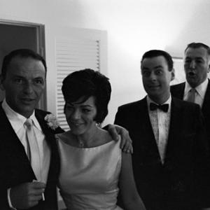 Frank Sinatra and Jack Entratter at Sammy Davis Jrs wedding to May Britt 11131960