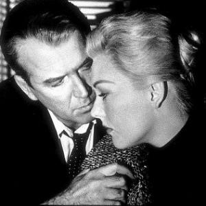 Vertigo James Stewart and Kim Novak 1958 Paramount